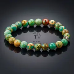 Yeşil Varisit Taşı Bileklik – Huzur, Empati ve Ruhsal Denge