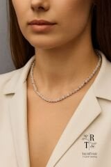 Aytaşı Faset Kesim 4 mm Kolye ( Yüksek Kalite) | Nazar ve Denge Kolyesi