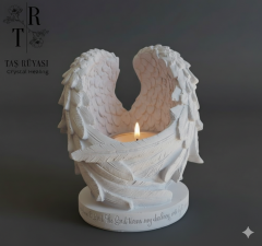 Melek Kanat Beton Mumluk Tealight Mumluk