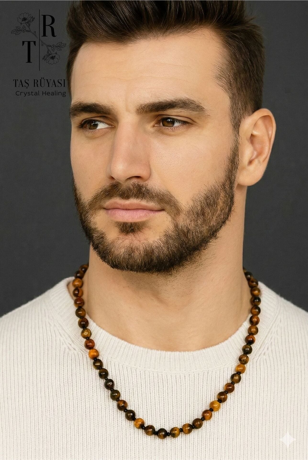 Kaplangözü 6 mm Doğaltaş Kolye | Güç ve Koruma Enerjisi