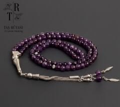 Ametist 6 mm 99’luk Dua Tesbihi | Doğal Taş Zikir Tesbihi & Huzur Enerjisi