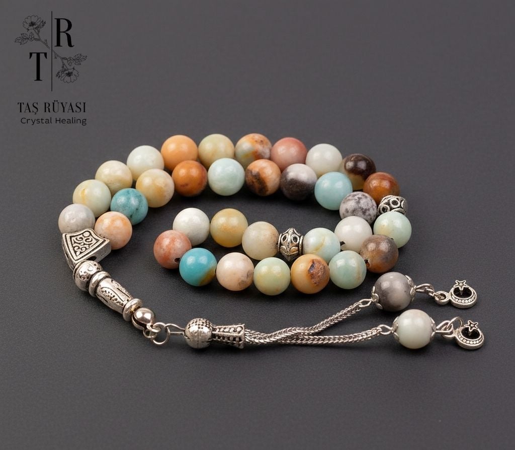 33’lük Amazonit Tesbih | İletişim Enerjisi