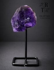 Standlı Ametist Ham Kütle | Doğal Dekoratif Enerji Taşı