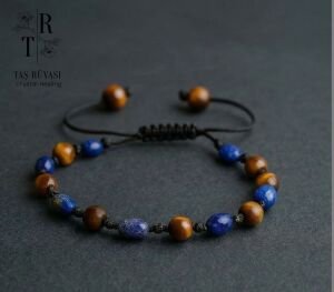 Kaplangözü Lapis Lazuli Amor Örme Bileklik