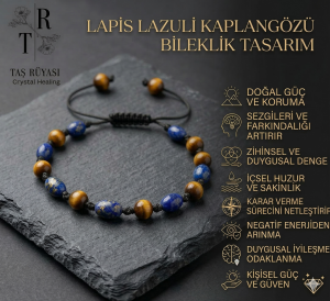 Kaplangözü Lapis Lazuli Amor Örme Bileklik