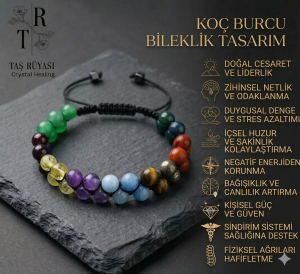 Koç Burcu Örme Bileklik