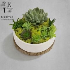 Yuvarlak Büyük Boy Aranjman Saksı | 21.5 cm | Modern & Çok Amaçlı Tasarım