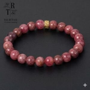Lepidolit 8 mm Bileklik | Doğal Taş Sakinleştirici Enerji Bilekliği