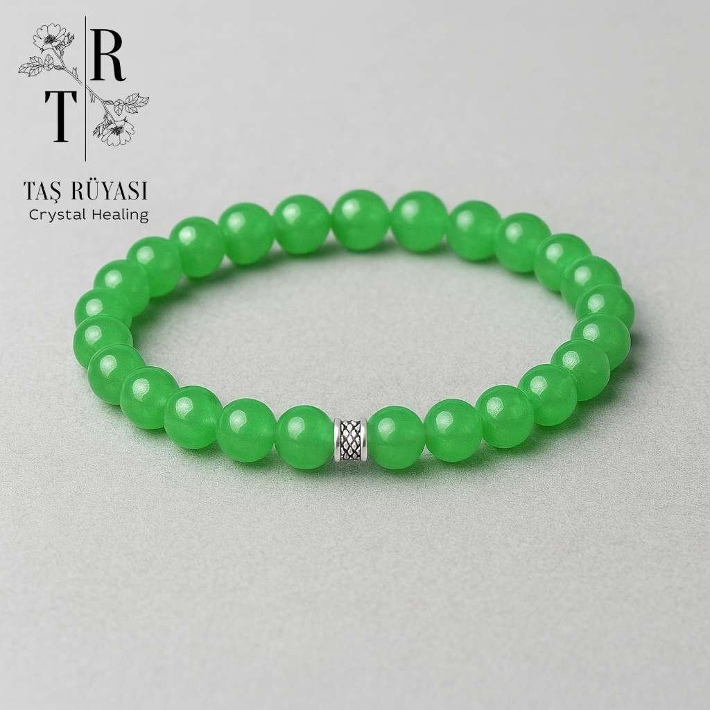 Aventurin Doğal Taş Bileklik 8 Mm | Şans, Huzur ve Kalp Denge Taşı